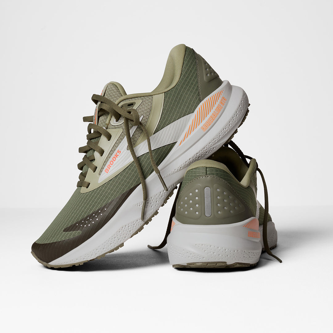 Brooks Adrenaline GTS 24 Weatherized Mens | Green/Gray/Orange
