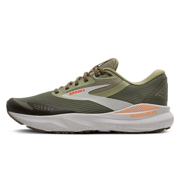 Brooks Adrenaline GTS 24 Weatherized Mens | Green/Gray/Orange