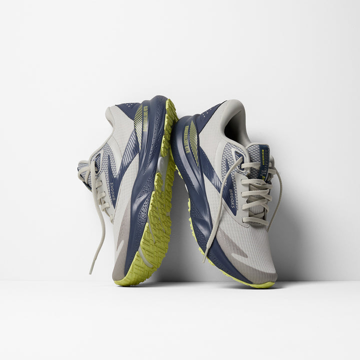 Brooks Adrenaline GTS 24 Weatherized Womens | Oyster/Nightshadow/Lime