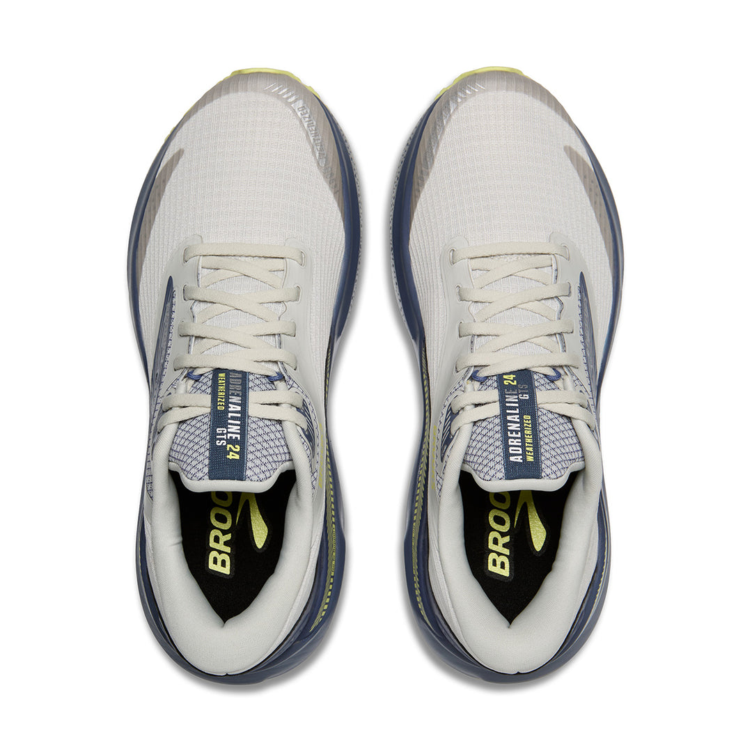 Brooks Adrenaline GTS 24 Weatherized Womens | Oyster/Nightshadow/Lime