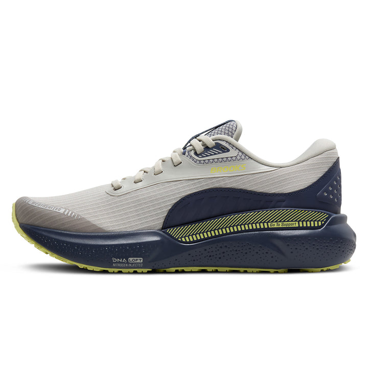Brooks Adrenaline GTS 24 Weatherized Womens | Oyster/Nightshadow/Lime