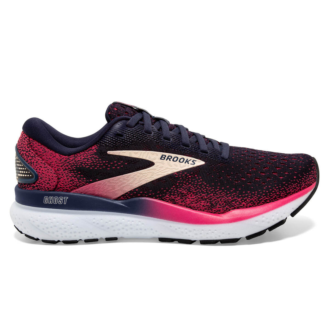 Brooks Ghost 16 Womens Running Shoes | Peacoat/raspberry/apricot