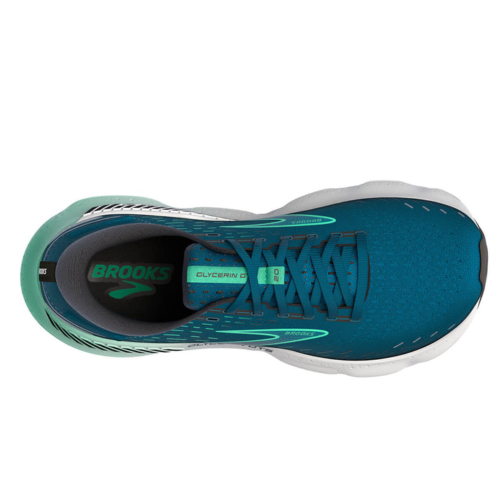 Brooks Glycerin GTS 20 Mens running shoes | Moroccan Blue | top