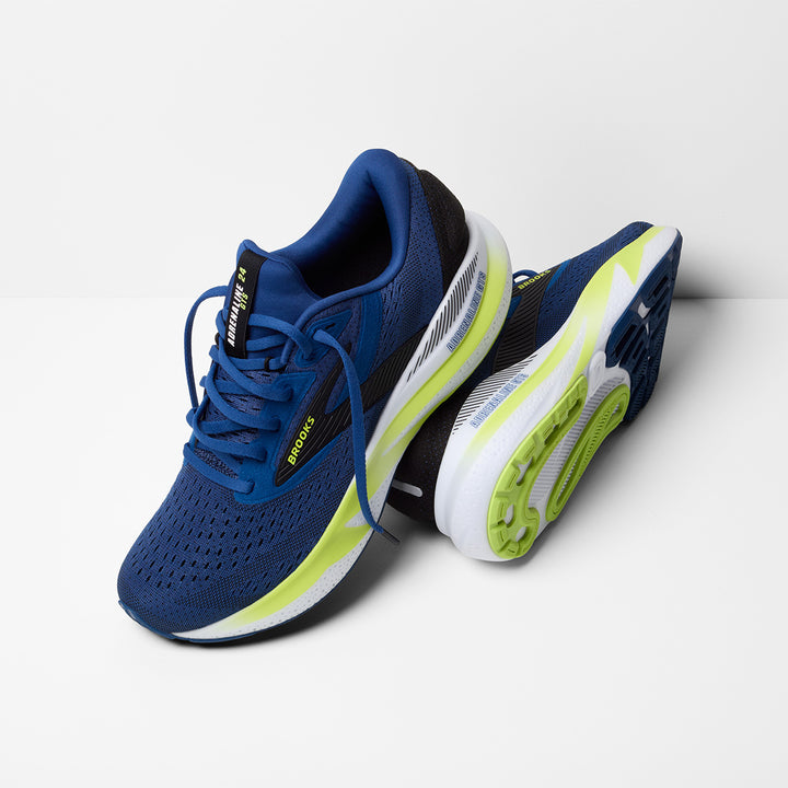 Brooks Adrenaline GTS 24 Mens | Navy Peony/black/acid Lime