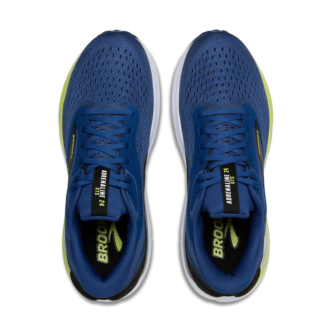 Brooks Adrenaline GTS 24 Mens | Navy Peony/black/acid Lime