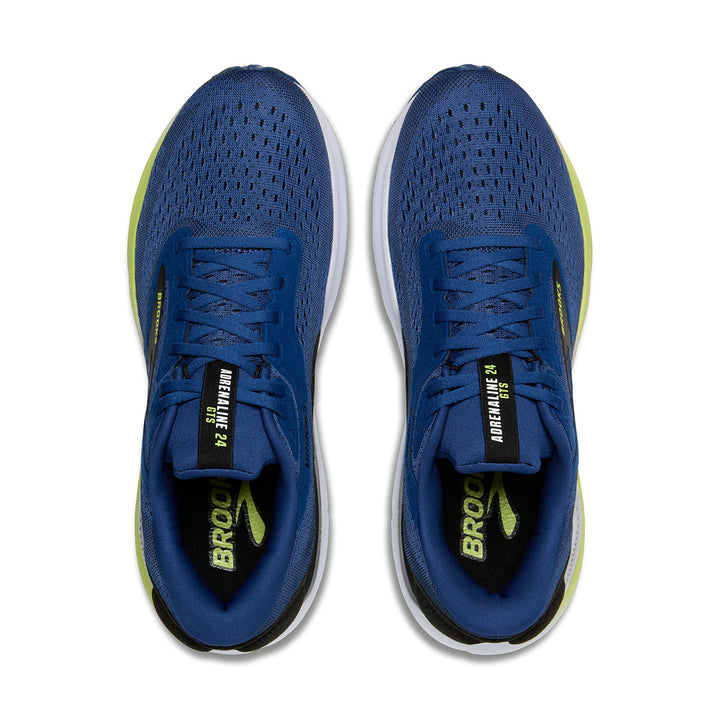 Brooks Adrenaline GTS 24 Mens | Navy Peony/black/acid Lime