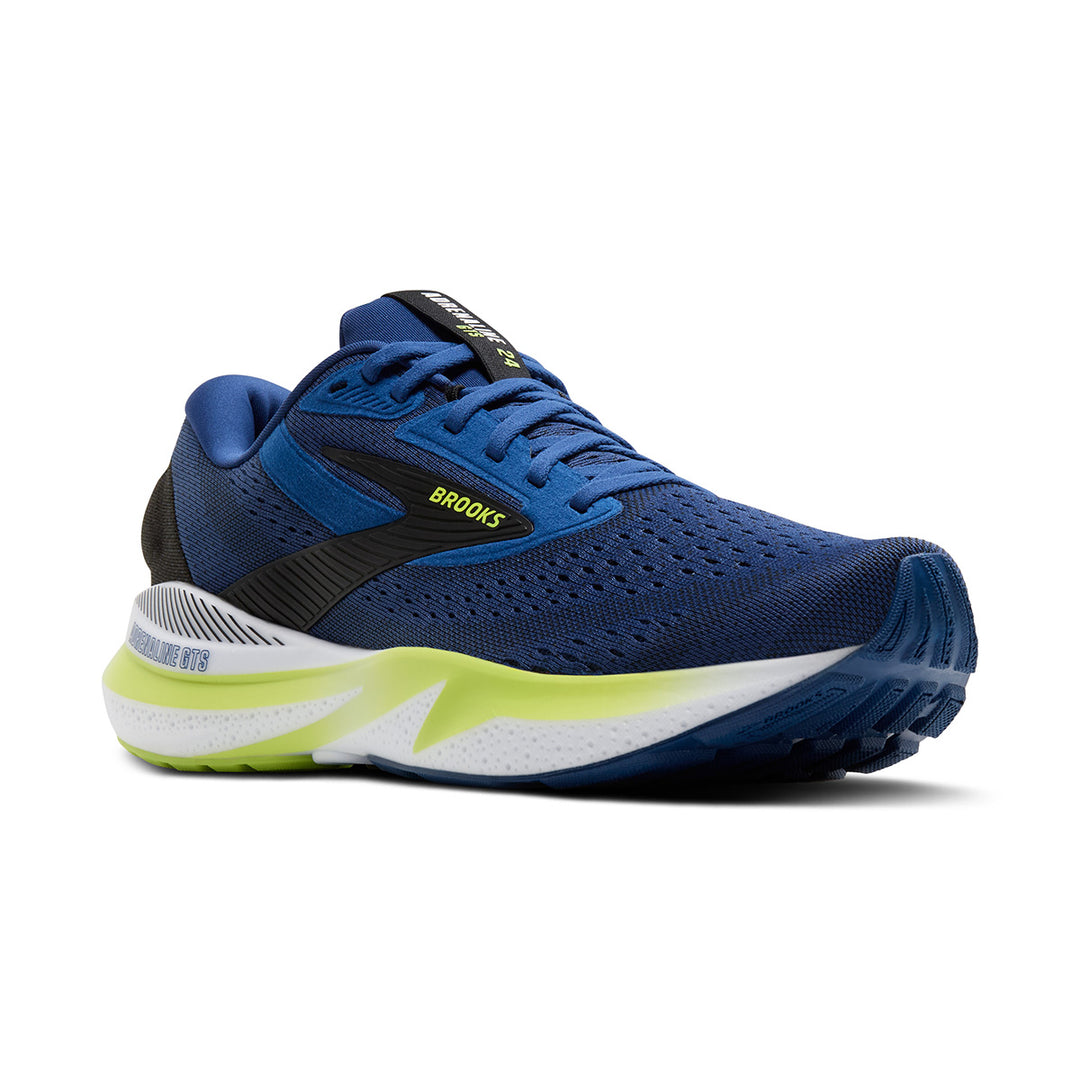 Brooks Adrenaline GTS 24 Mens | Navy Peony/black/acid Lime
