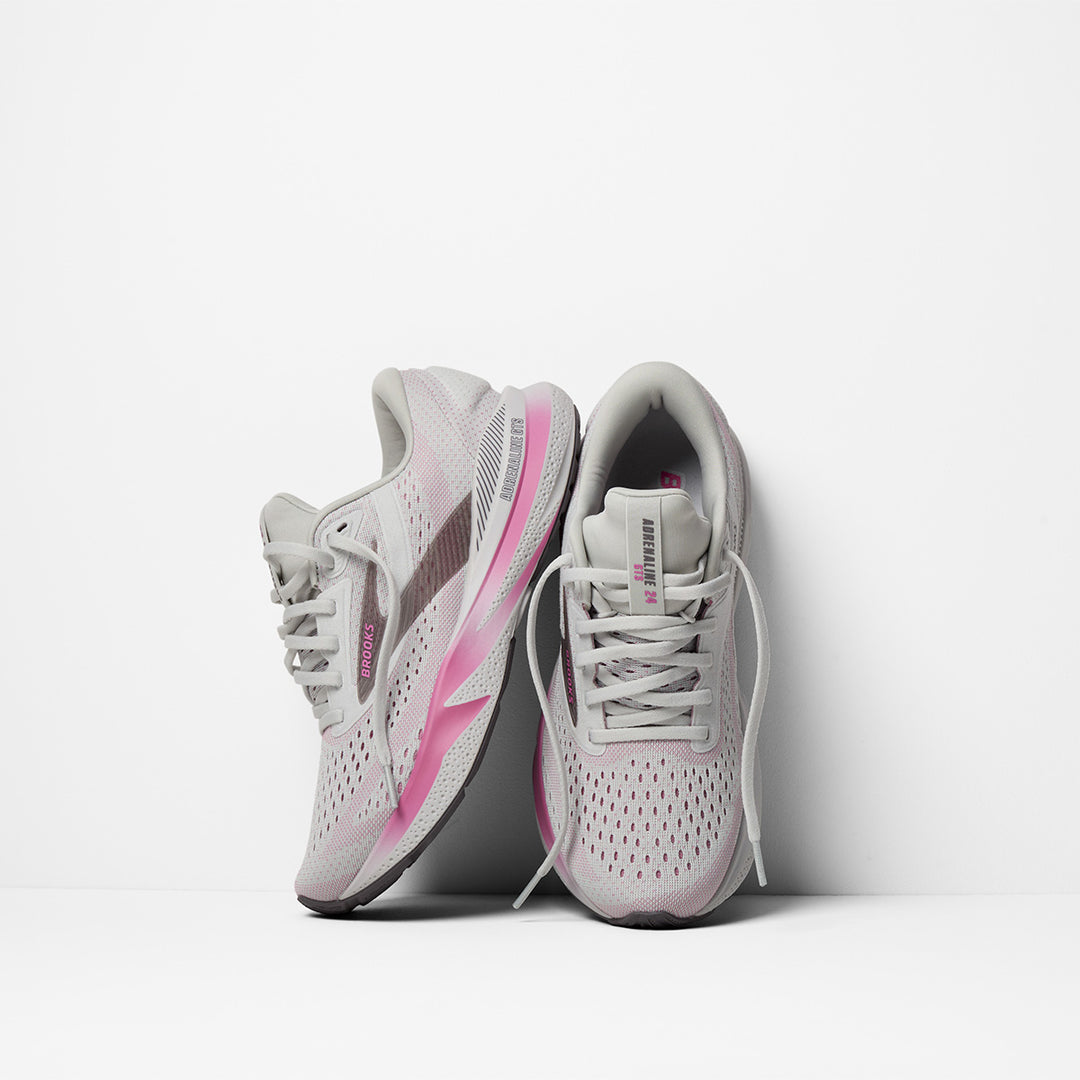 Brooks Adrenaline GTS 24 Womens | Oyster/excalibur/pink