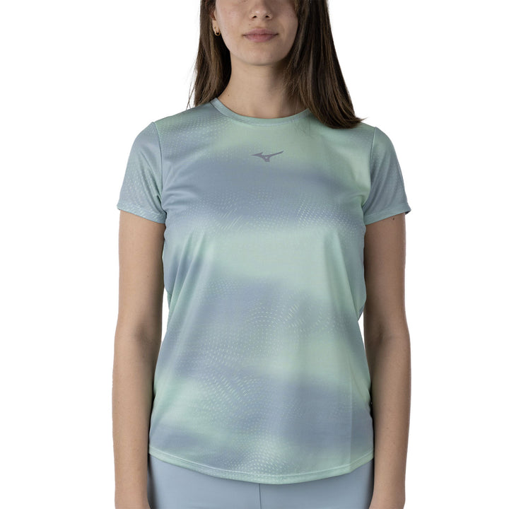 Mizuno Core Graphic Tee Womens | Flash Mint