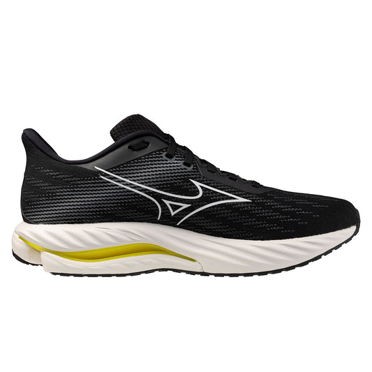 Mizuno Wave Inspire 21 Mens | Black/White/Vibrant Yellow