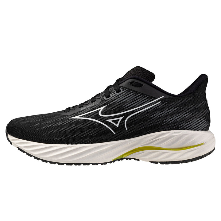 Mizuno Wave Inspire 21 Mens | Black/White/Vibrant Yellow