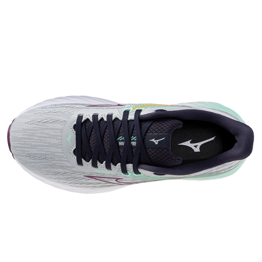 Mizuno Wave Inspire 21 Womens | Pearl Blue/Dark Purple/Ice Green
