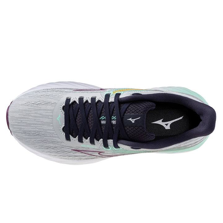 Mizuno Wave Inspire 21 Womens | Pearl Blue/Dark Purple/Ice Green