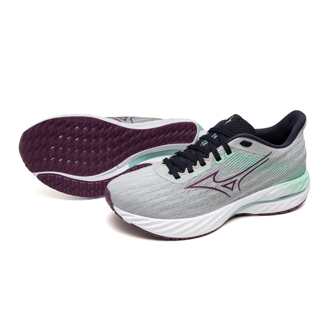 Mizuno Wave Inspire 21 Womens | Pearl Blue/Dark Purple/Ice Green