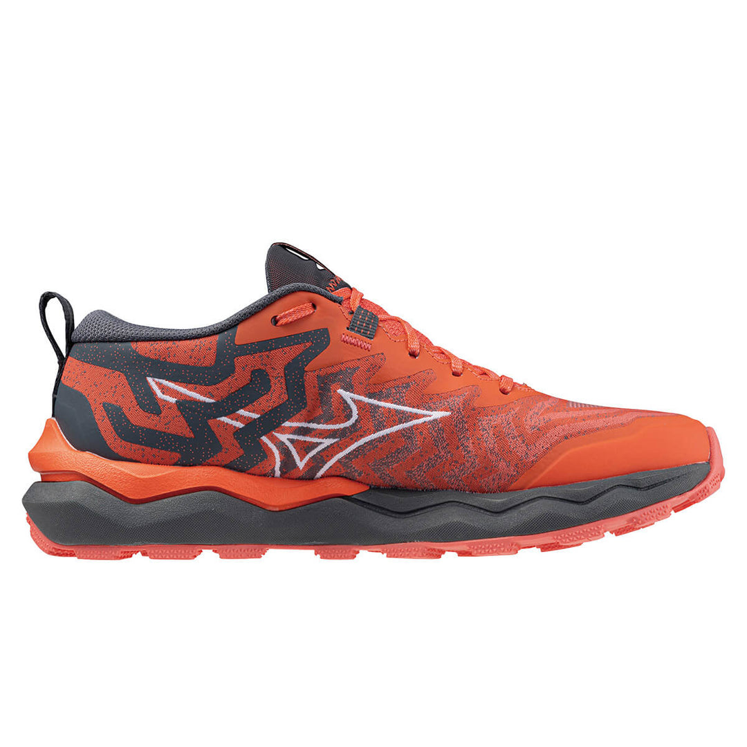 Mizuno Wave Daichi 8 Womens Trail shoes Hot Coral medial view