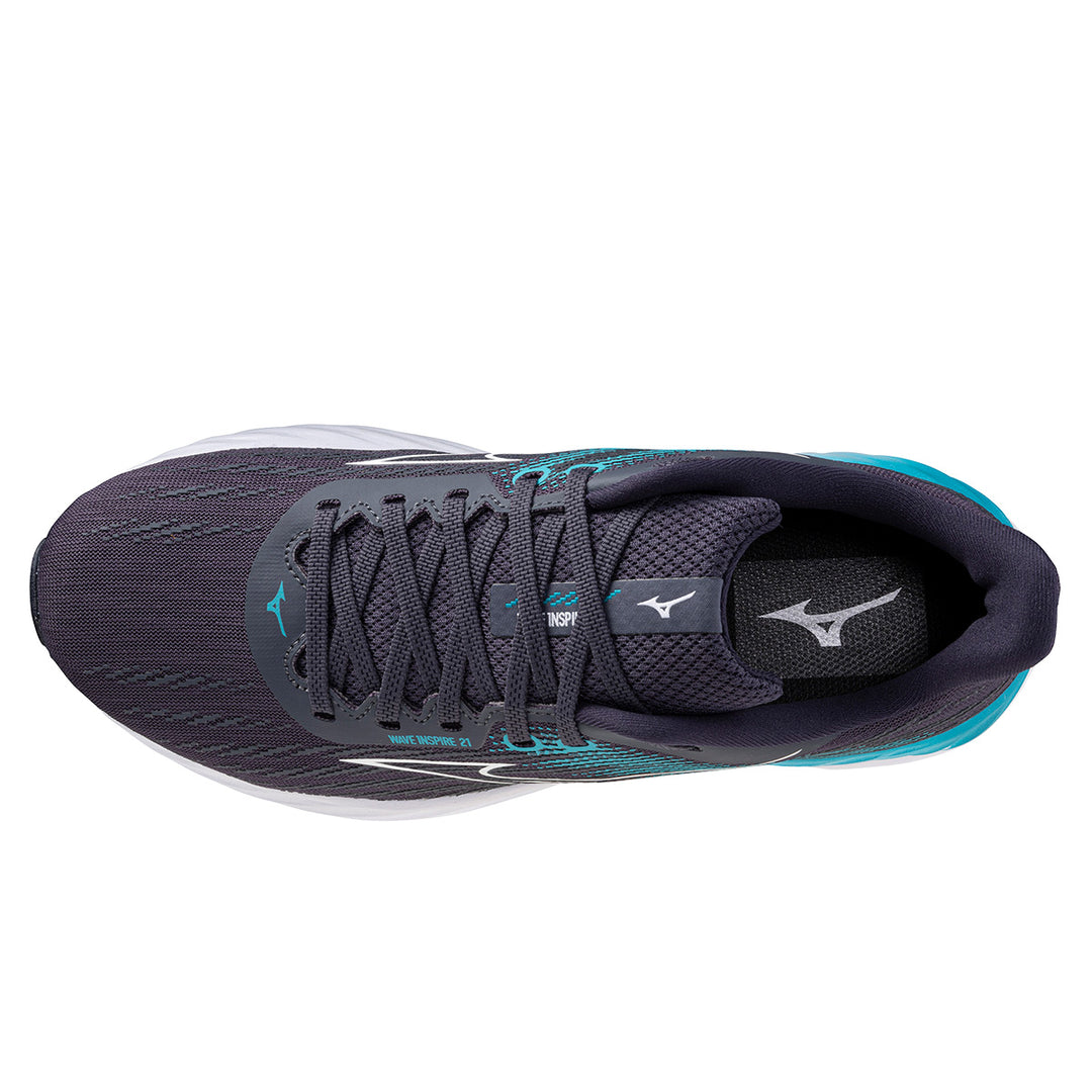 Mizuno Wave Inspire 21 Mens | Odyssey Gray/white/capri Breeze