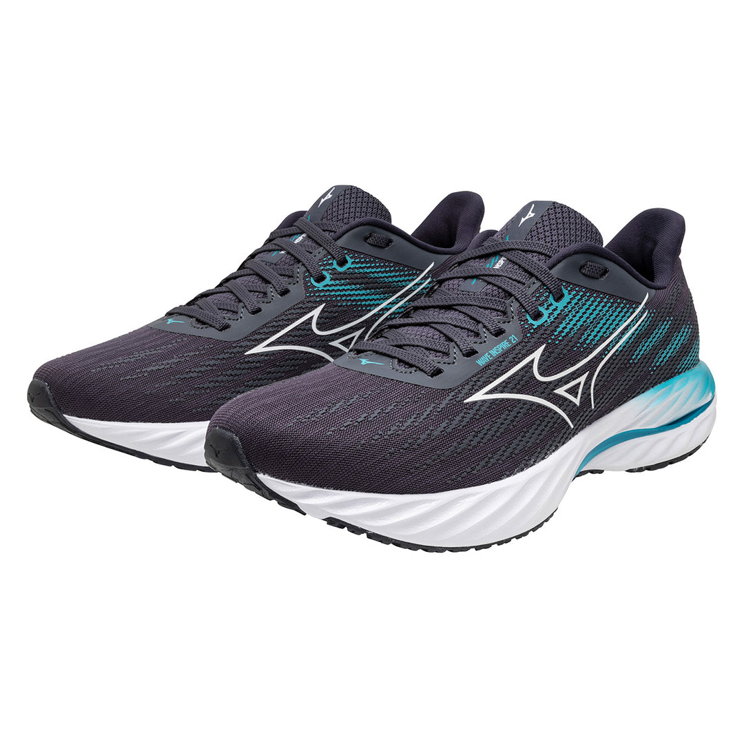 Mizuno Wave Inspire 21 Mens | Odyssey Gray/white/capri Breeze