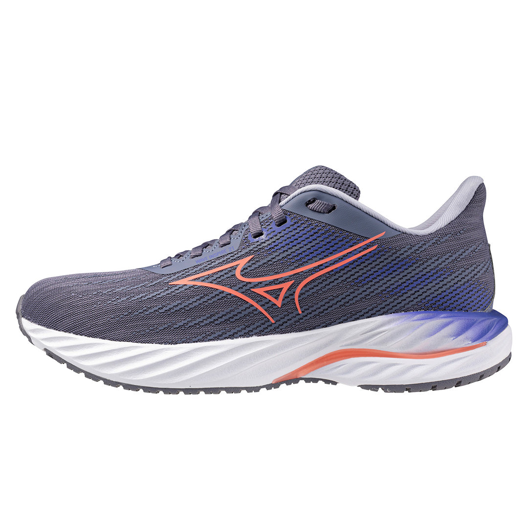 Mizuno Wave Inspire 21 Womens | Blue Granite/Striking Coral/Iris Bloom