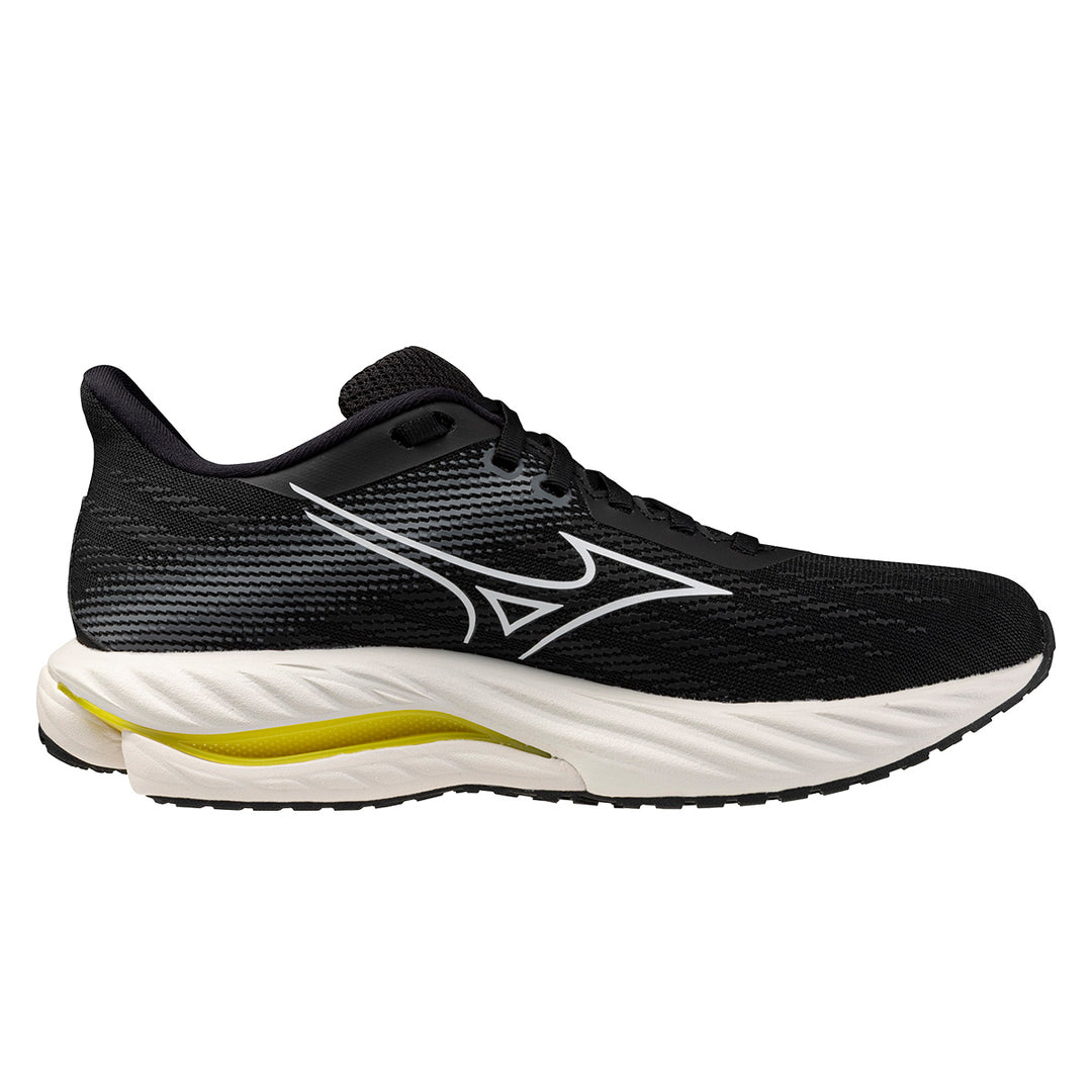 Mizuno Wave Inspire 21 Womens | Black/White/Vibrant Yellow