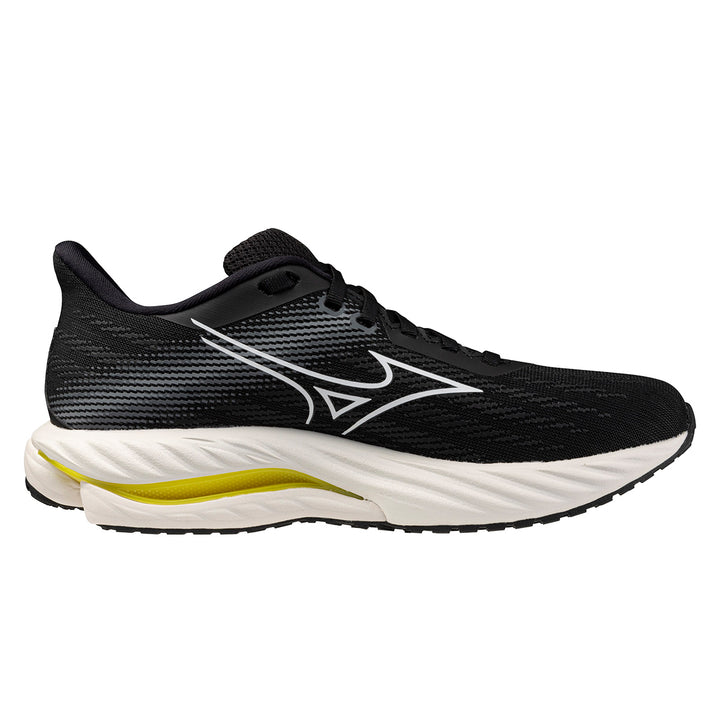 Mizuno Wave Inspire 21 Womens | Black/White/Vibrant Yellow