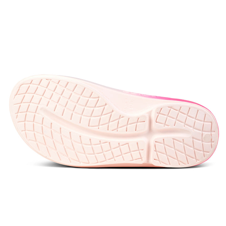 Oofos Ooahh Sport Slide Womens sport sandals | Blush Fade sole