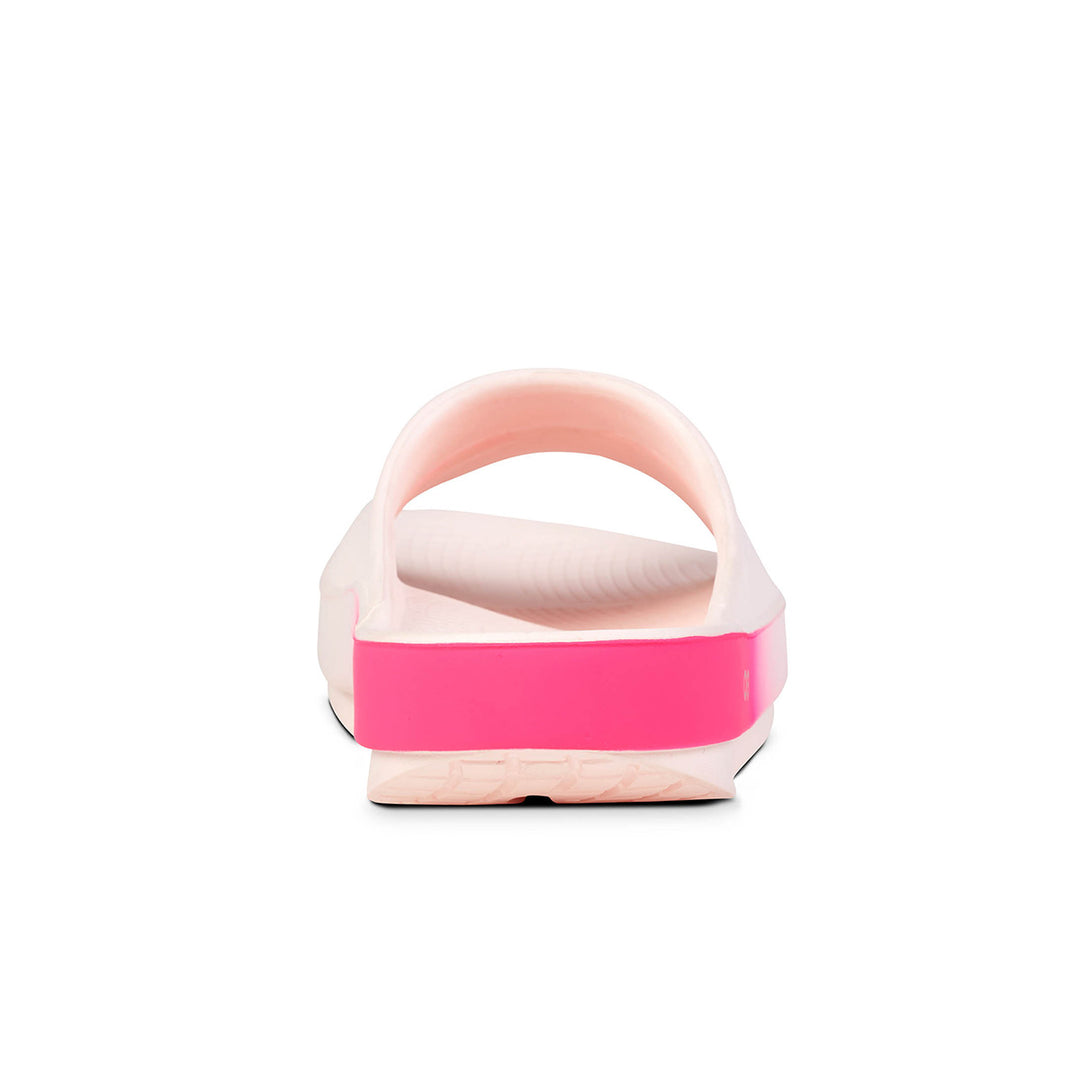 Oofos Ooahh Sport Slide Womens sport sandals | Blush Fade back view