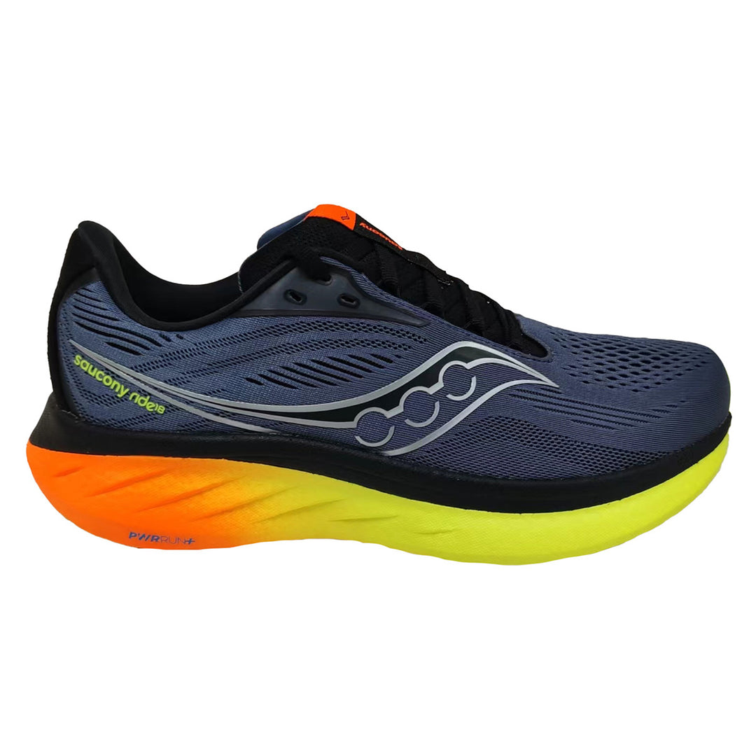 Saucony Ride 18 Mens | Shadow/vizi