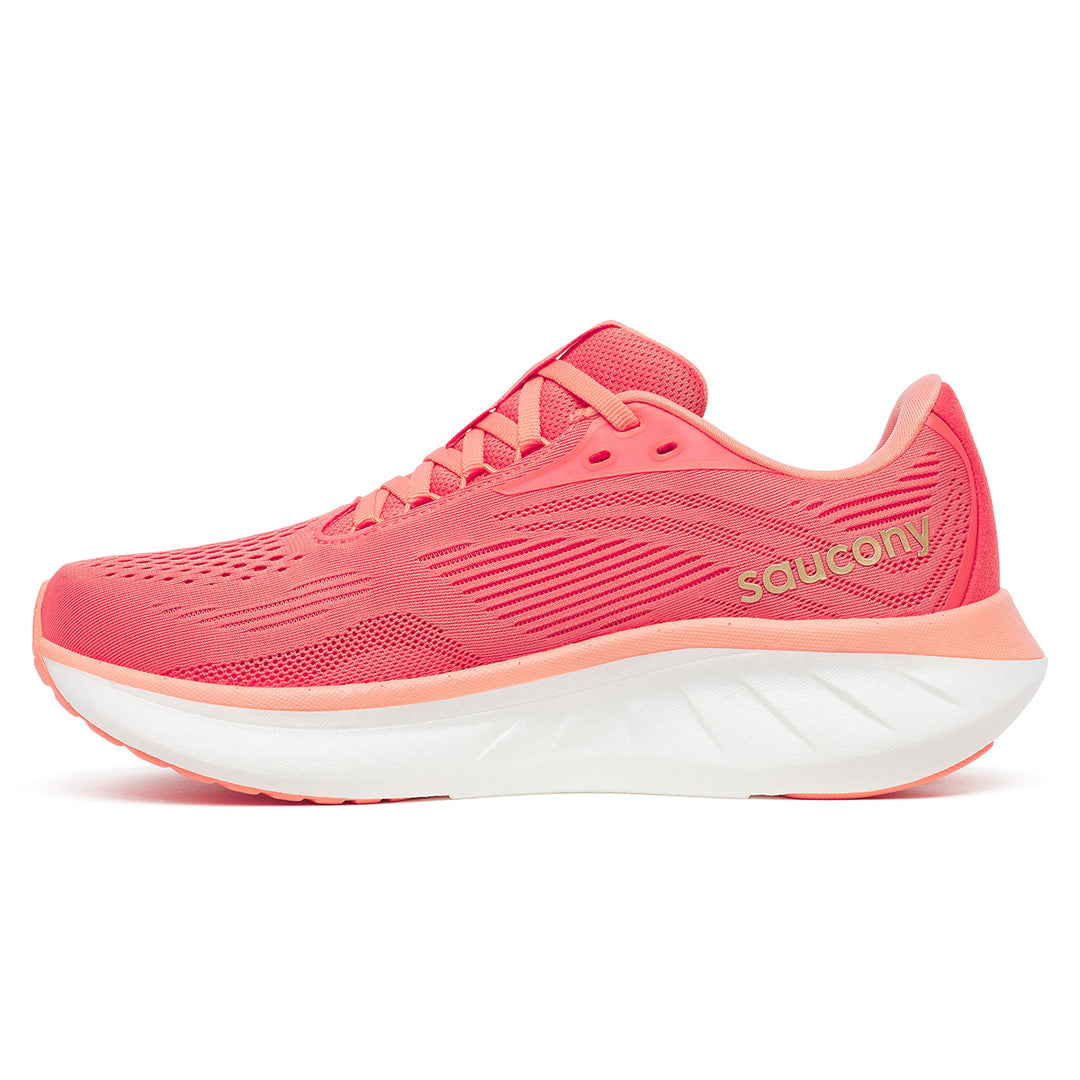 Saucony Ride 18 Womens | Coral/salmon