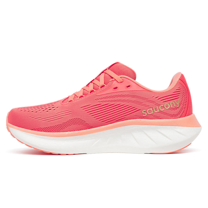 Saucony Ride 18 Womens | Coral/salmon