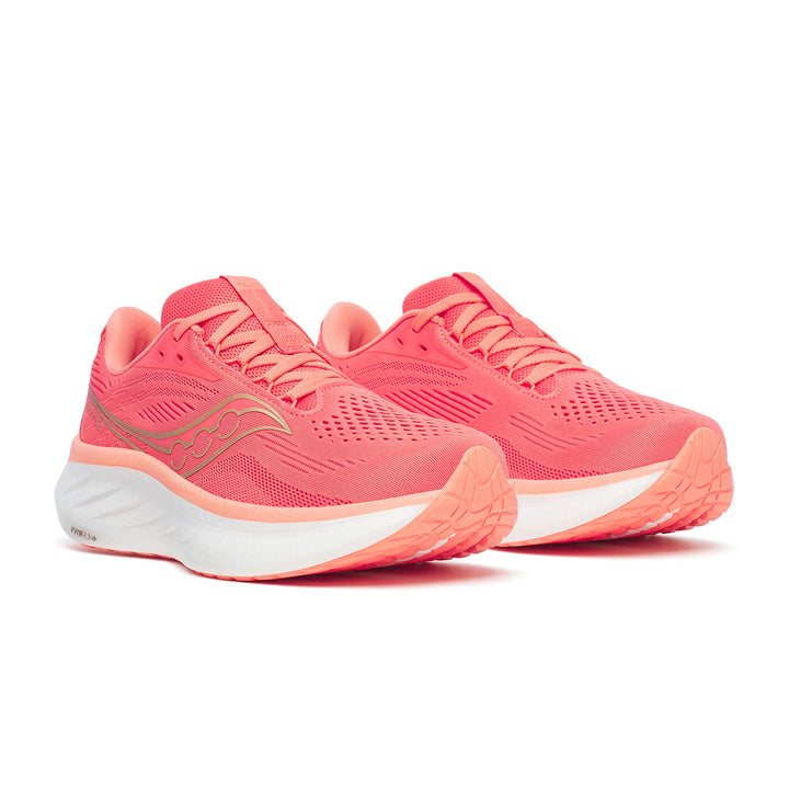 Saucony Ride 18 Womens | Coral/salmon