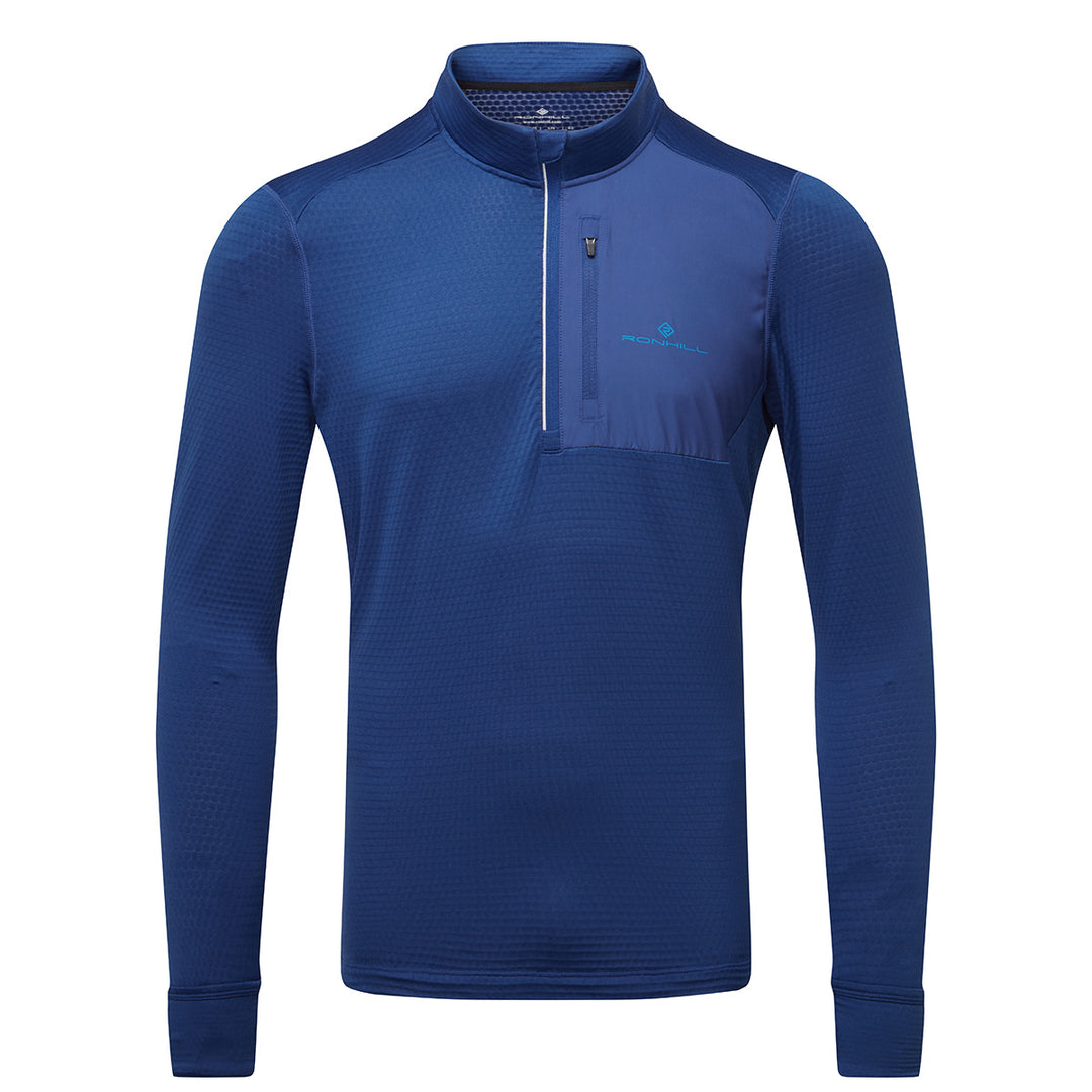 Ronhill Tech Winter 1/2 Zip Mens | Ocean/Electric Blue