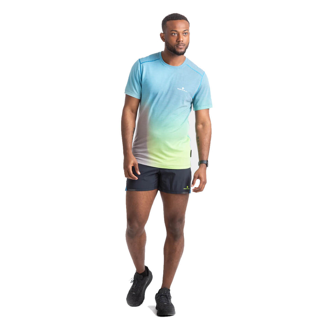 Ronhill Tech Ultra 5 Short Mens | Black/prussian Blue