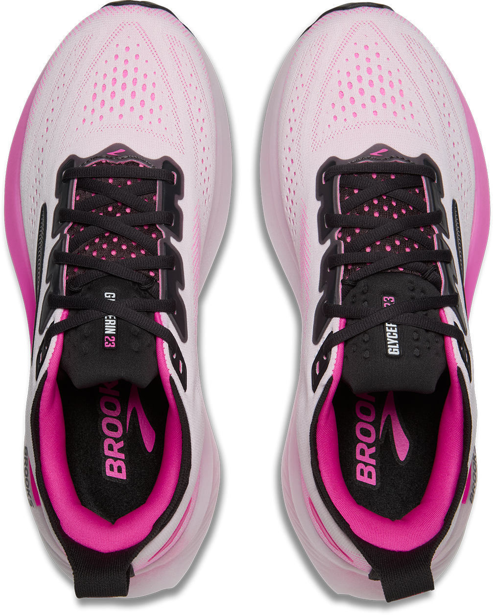 Brooks Glycerin 23 Womens | White/phantom/cyber Pink