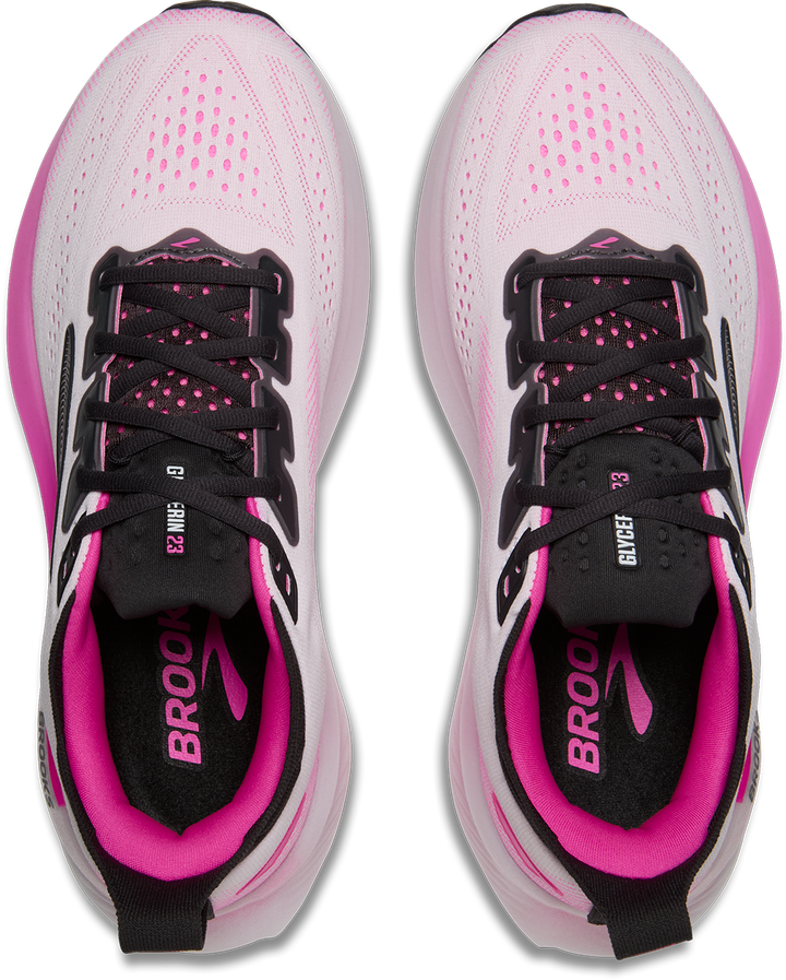 Brooks Glycerin 23 Womens | White/phantom/cyber Pink