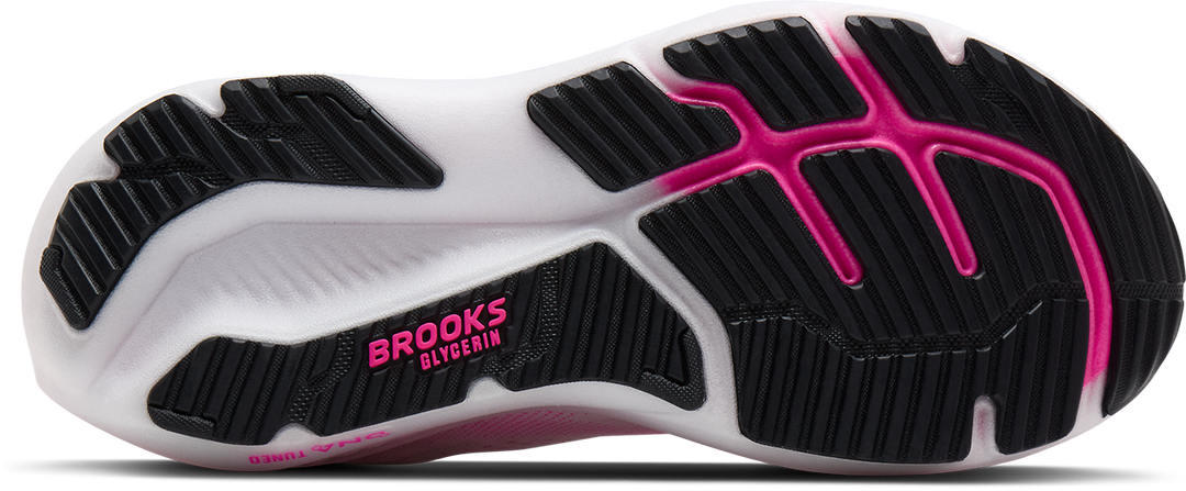 Brooks Glycerin 23 Womens | White/phantom/cyber Pink