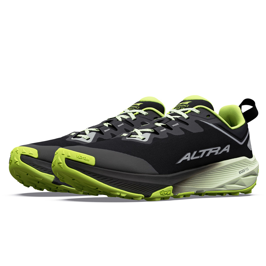 Altra Experience Wild 3+ Mens | Black/silver/acid Lime