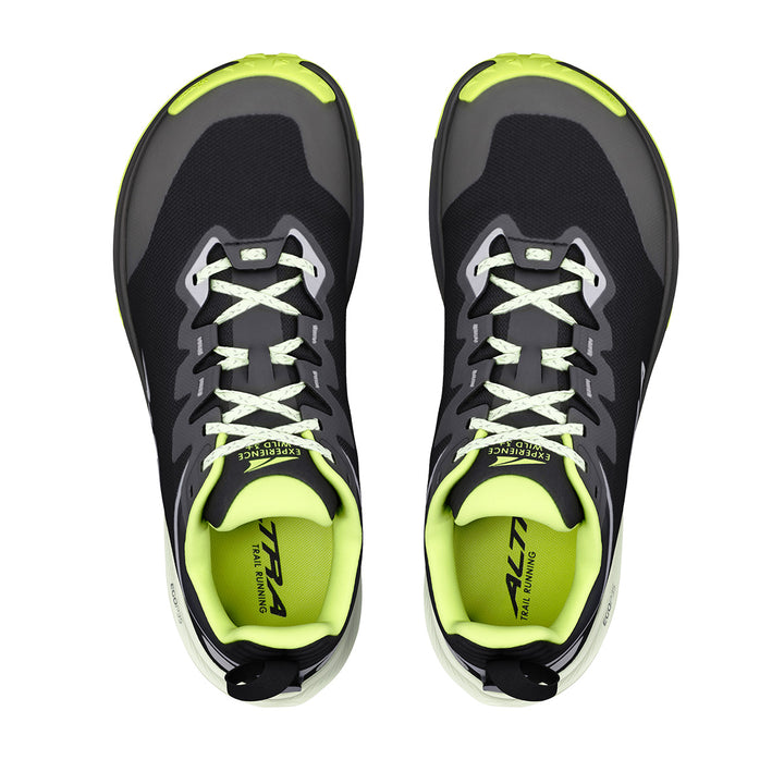 Altra Experience Wild 3+ Mens | Black/silver/acid Lime