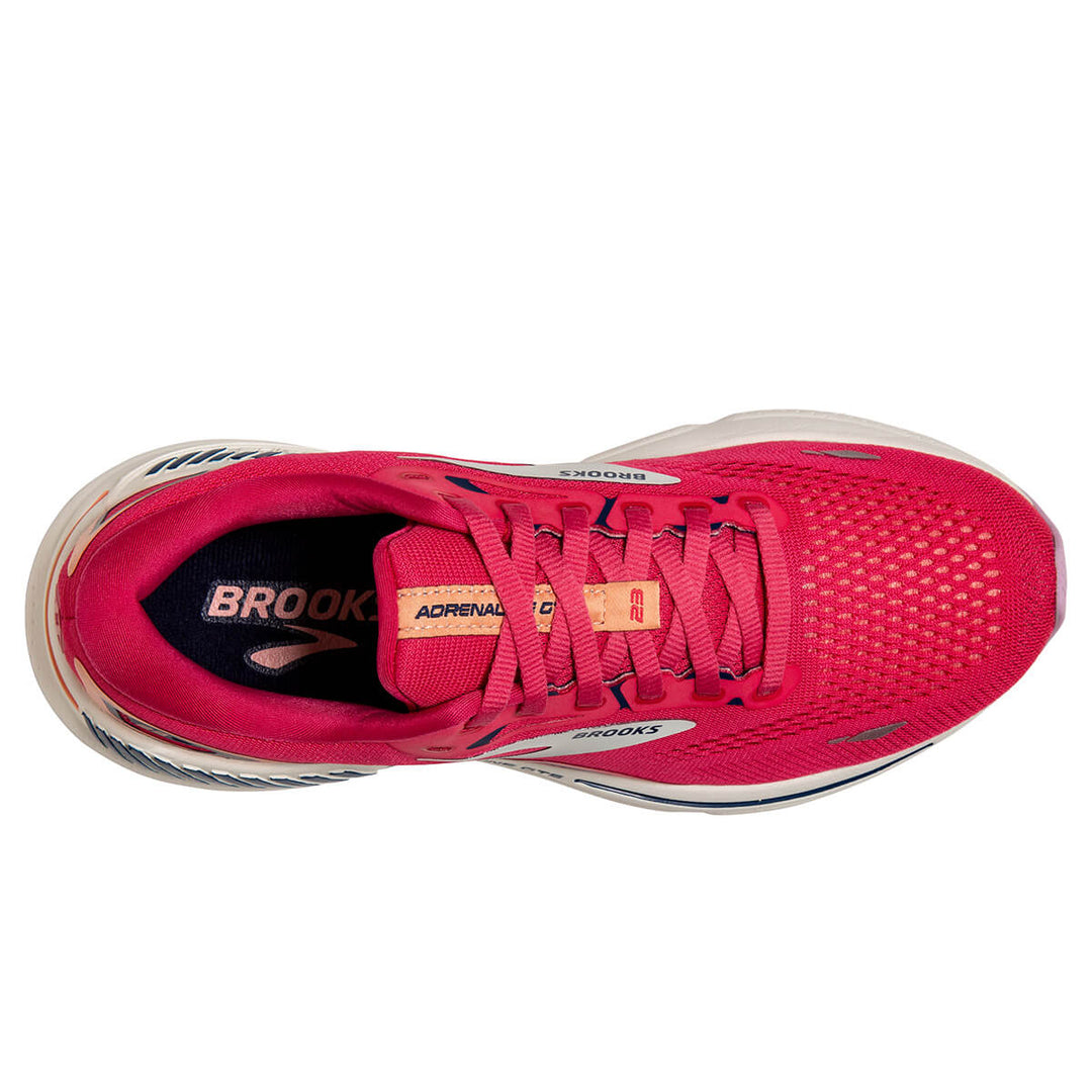 Brooks Adrenaline GTS 23 Womens Running Shoes | Raspberry | top