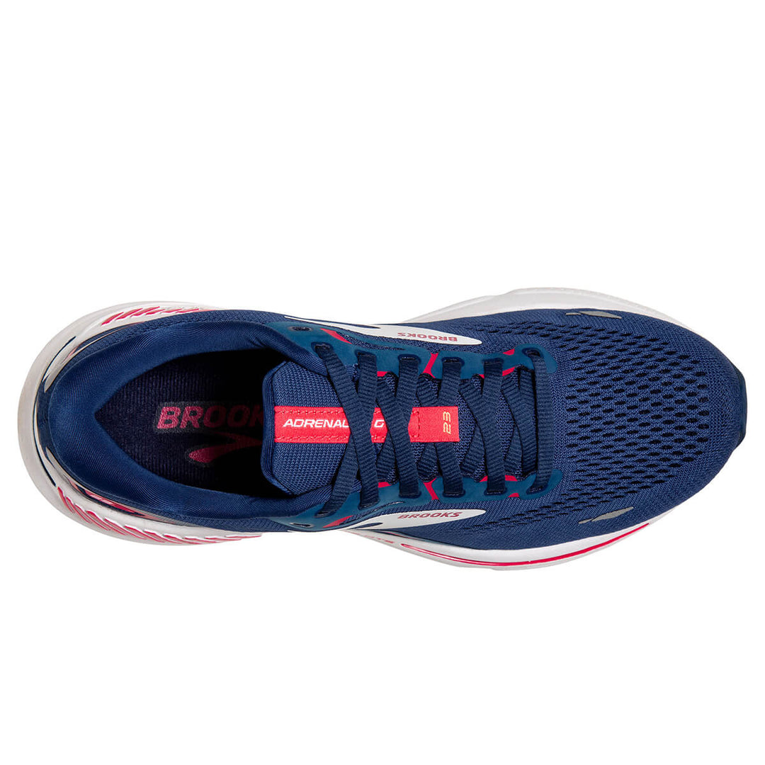 Brooks Adrenaline GTS 23 Womens Running Shoes | Blue/raspberry | top