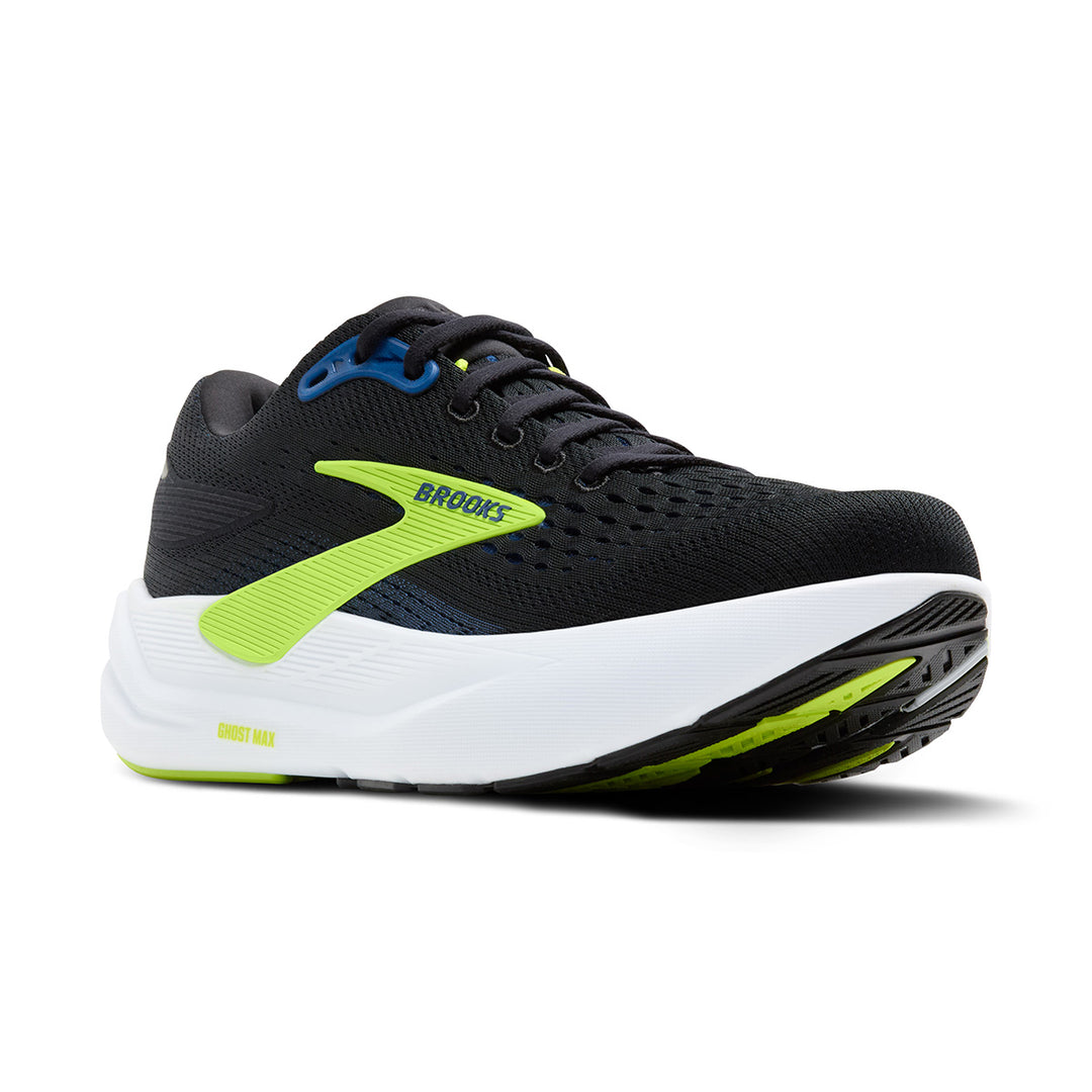 Brooks Ghost Max 3 Mens | Black/Navy/Acid Lime