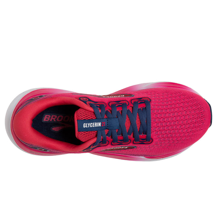 Brooks Glycerin 21 Womens Running Shoes | Raspberry | top