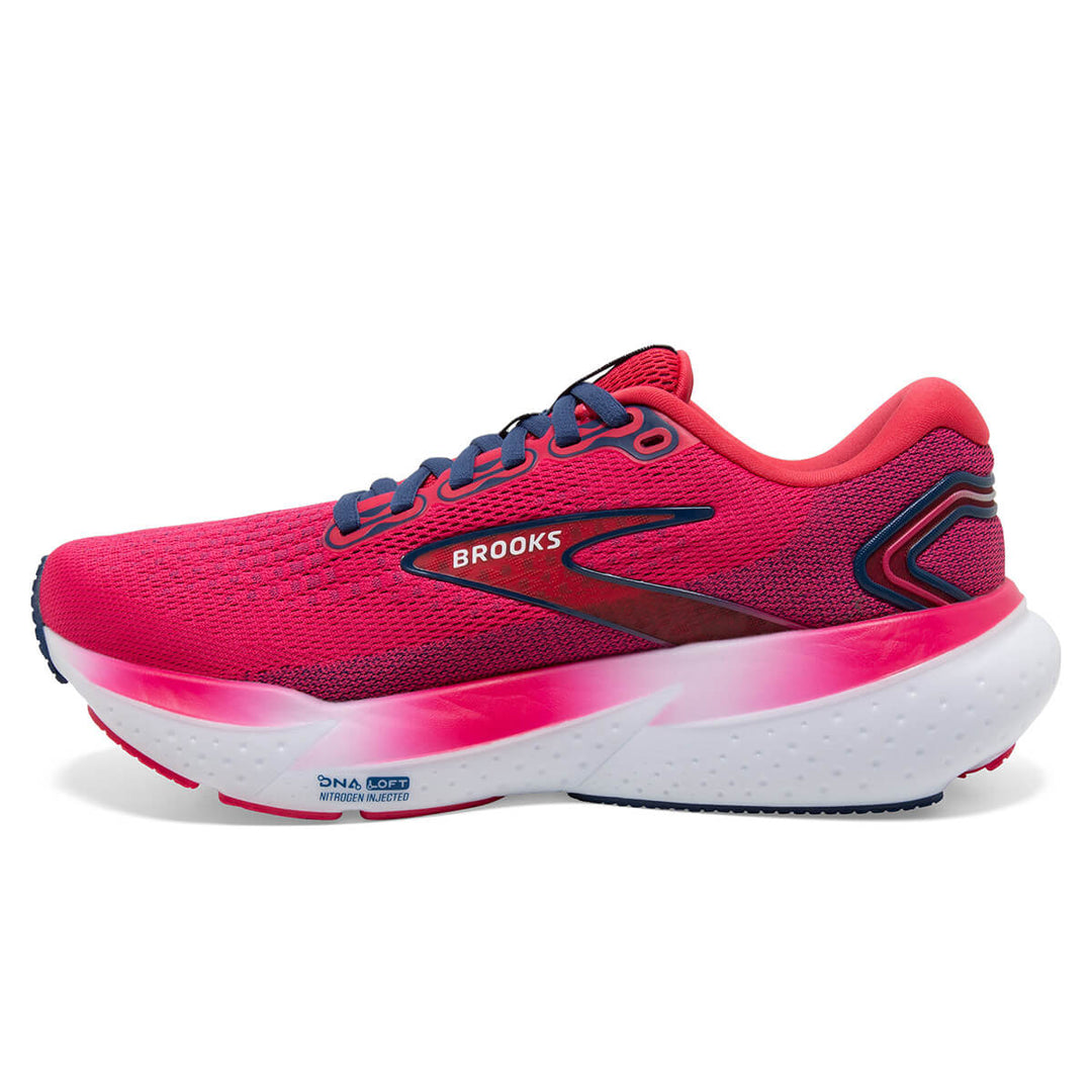 Brooks Glycerin 21 Womens Running Shoes | Raspberry | medial view