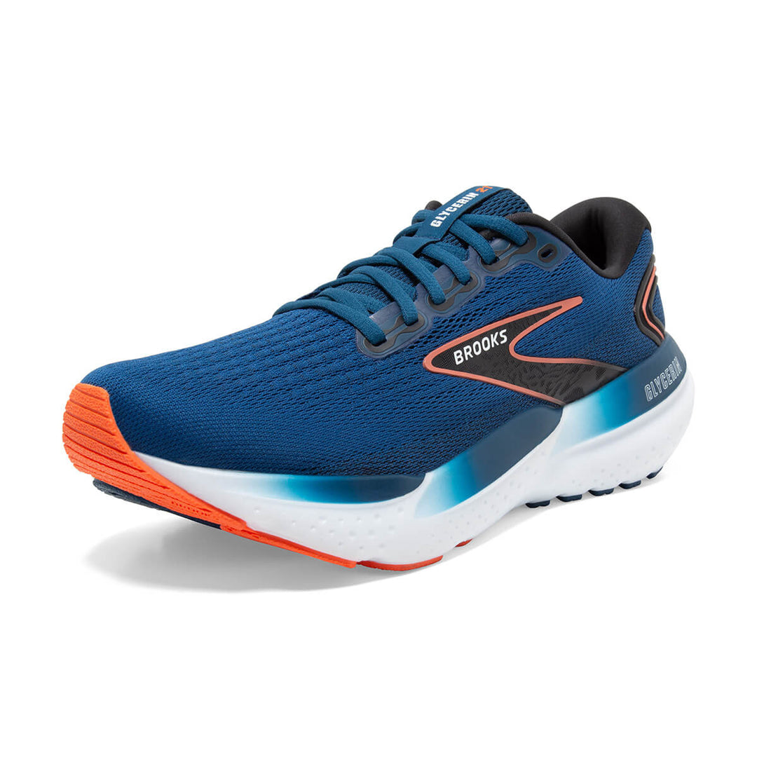 Brooks Glycerin 21 Mens Running Shoes | Blue Opal | angle