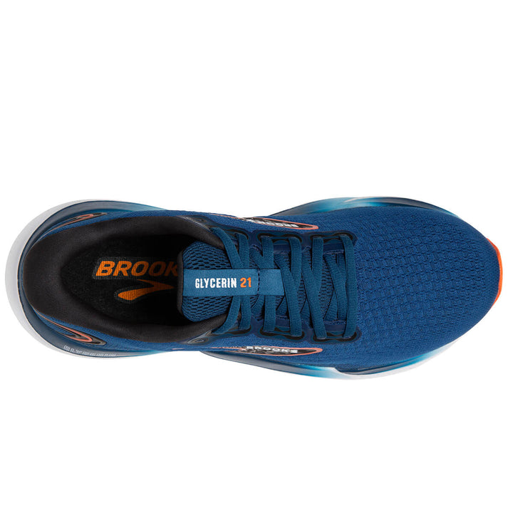 Brooks Glycerin 21 Mens Running Shoes | Blue Opal | top