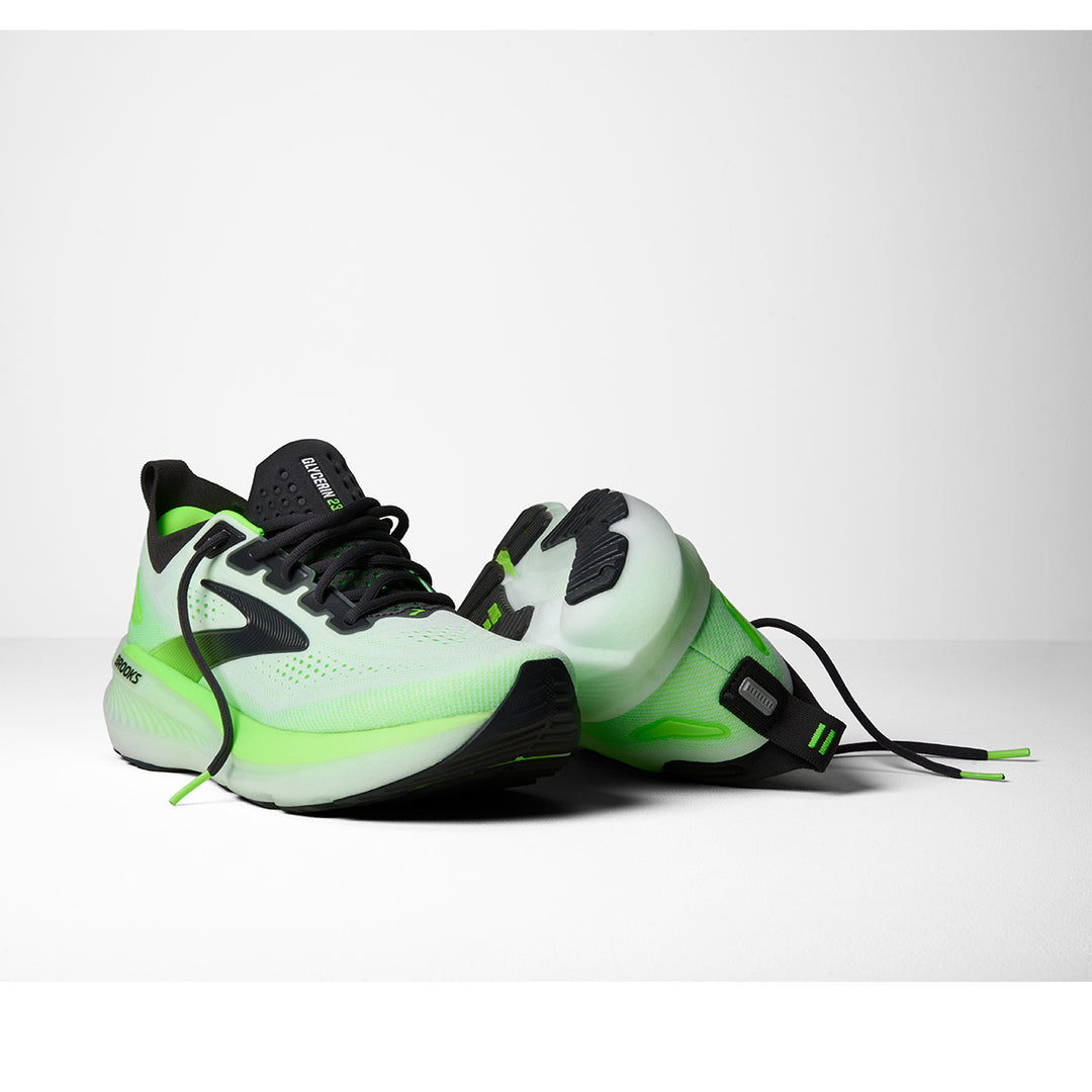 Brooks Glycerin 23 Mens | White/phantom/green Gecko