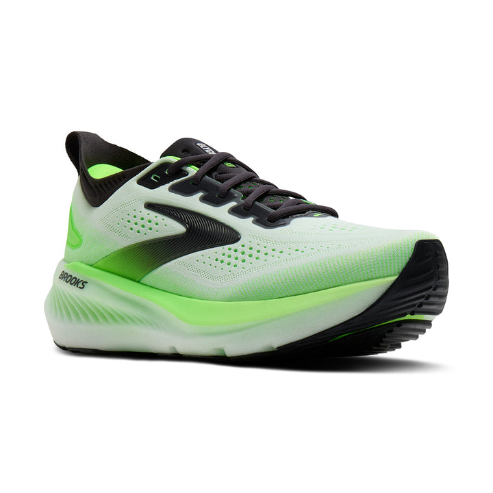 Brooks Glycerin 23 Mens | White/phantom/green Gecko