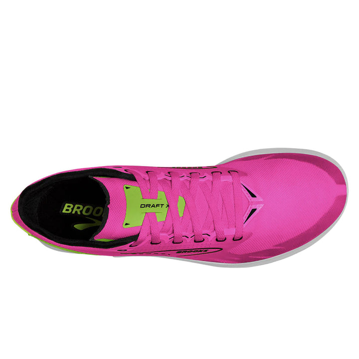 Brooks Draft XC Cross Country | Pink Glo/green/black