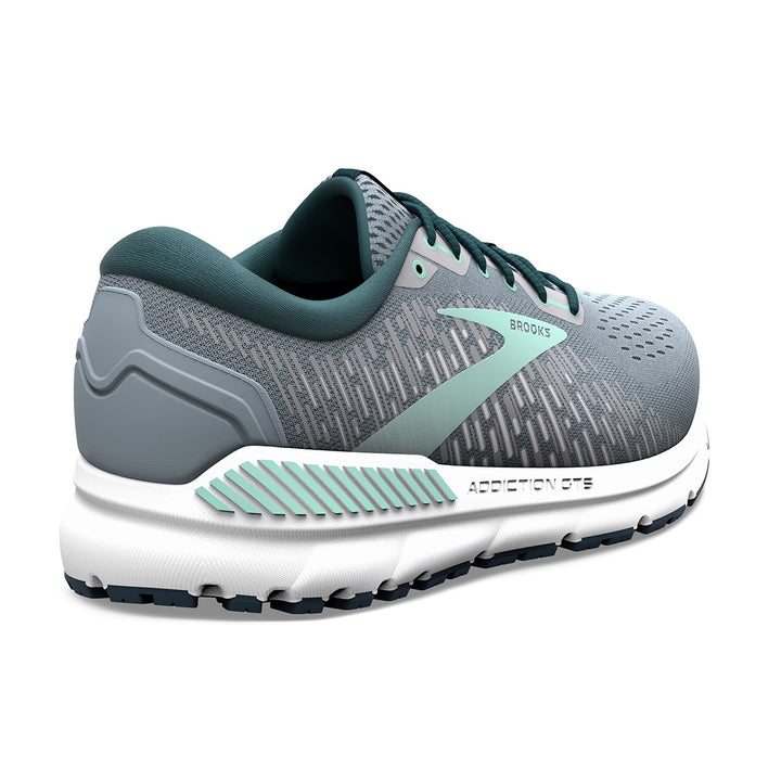 Brooks Addiction GTS 15 Womens Running Shoes | Grey | back
