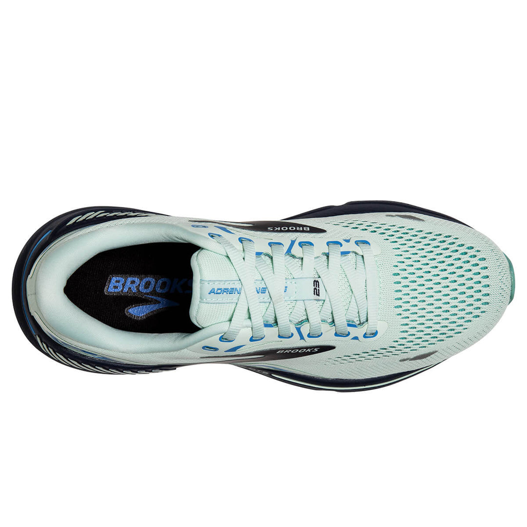 Brooks Adrenaline GTS 23 Womens Running Shoes | Blue Glass | top view