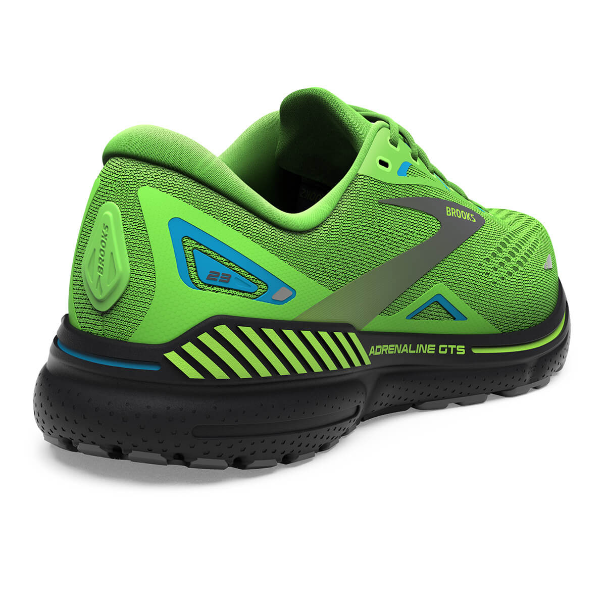 Brooks Adrenaline GTS 23 Mens Green Gecko grey atomic Blue Alexandra Sports